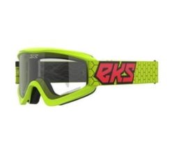 Eks Gox Flat Out Flo Yellow Clear Goggle- Yellow