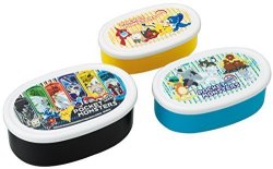 Skater Storage Containers Bento Box Set Of 3POKEMON Sun & Moon 2018NEW Design Made In Japan SRS3S