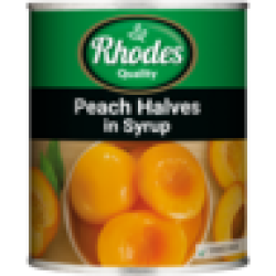 Rhodes Peach Halves In Syrup 825G