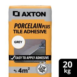 Axton Porcelain Tile Adhesive Grey 12HOUR Plus 20KG