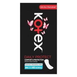 Kotex Daily Protect Liners - Normal 40 Pack Scented