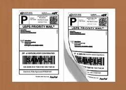 Half Sheet Self Adhesive Shipping Labels For Laser And Inkjet Printers 600 Labels Pack Of 3