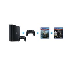 PS4 1 Tb Pro Bundle 2 Controllers God Of War The Last Of Us