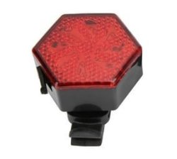 Rechargeable Bicycle Tail Light Red 500MAH Battery - ZX12