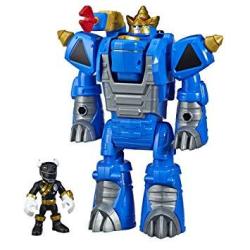 Playskool Heroes Power Rangers Morphin Zords Black Ranger And Rhino Zord 3-INCH Action Figures Collectible Toys For Kids Ages 3 And Up