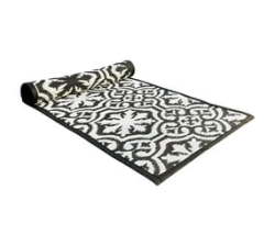 Indoor Outdoor Runner Rug - Lucky Charms Bw - 200 X 60CM