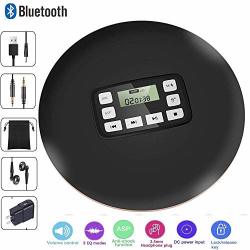 Hongyu Portable Bluetooth Cd Player With Lcd Display headphone Jack Anti-skip Protection Anti-shock Personal Compact Disc Player For Kids Adults Students Personal Music Cd Players