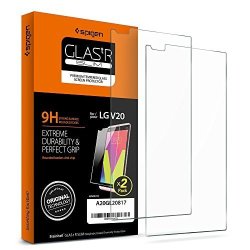 Spigen LG V20 Screen Protector Tempered Glass 2 Pack Case Friendly For LG V20