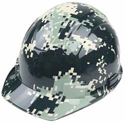 Troy Safety RK-HP34-CAMO Patterned Hard Hat Cap Style With 4 Point Ratchet Suspension Camo