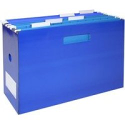 Bantex Portable Suspension File Box in Blue