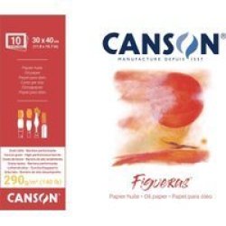 Canon Canson Figueras Block Pad - 290GSM 30 X 40CM 10 Sheets - 4 Sides Glued