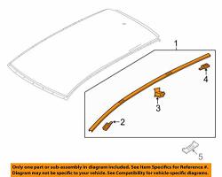 Deals on Mazda Oem CX-9-ROOF Molding Trim Left TM52509L0 | Compare