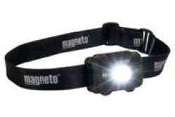 Magneto Head Lamp With Strap - Uses Aaa Batteries Retail Box 1 Year Warrantyproduct Overview:let The Magneto Night Explorer LED Headlamp Light Your