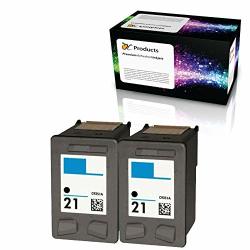 Ocproducts Refilled Hp 21 Ink Cartridge Replacement For Hp Psc 1410 Deskjet F4180 F2280 D2360 D1560 D2460 F380 Officejet 4315 Printers 2 Black