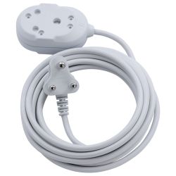20M Btb Extension Cable cord lead Multiplug - Heavy Duty - White