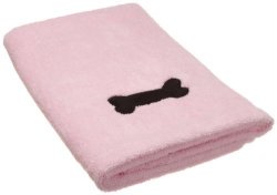 Dii Bone Embroidered Microfiber Towel Dry Pink