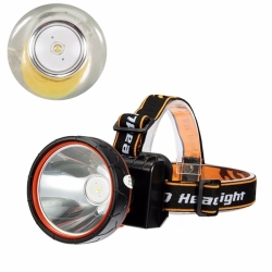 Rechargeable Super Light Headlamp Built-in 1200am Battery With Charger