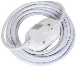 Extension Cord 16A 1.5MM White Double Janus 5M