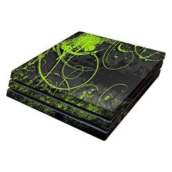 Mightyskins Protective Vinyl Skin Decal For Sony Playstation 4 Pro PS4 Wrap Cover Sticker Skins Green Distortion