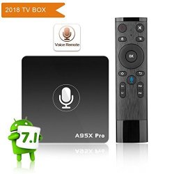 A95X Pro Google Android 7.1 Tv Box Voice Control Remote 2GB RAM 16GB Rom With 4K UHD 2.4G Wifi