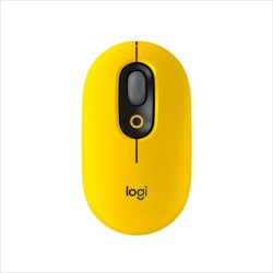 Logitech Pop Rf Wireless + Bluetooth Mouse With Emoji - Blast Yellow