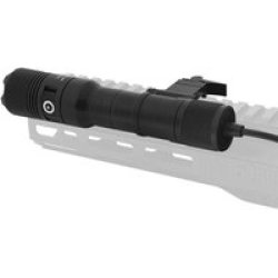 Huntsman Rechargeable Flashlight 1200 Lumens 510M Throw Black