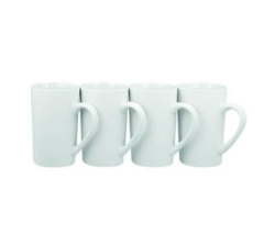 Russell Hobbs Classique New Bone White Coffee Mugs 350ML 4 Pcs