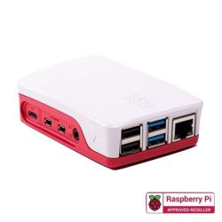 Raspberry Pi 4 Case - White red