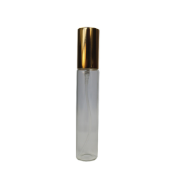 15ML Clear Glass Perfume Bottle & Gold Atomiser