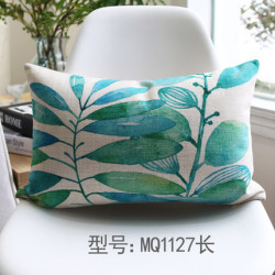 Tropical Leaves Green Country Decor Cushion Cover - 8
