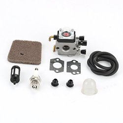 HURI Carburetor with Fuel Line Air Filter for Stihl HS45 Hedge Trimmer FC55 FS310 Zama C1Q-S169B Carb