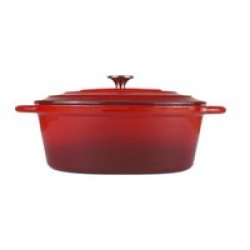 Oval Casserole 6L Red