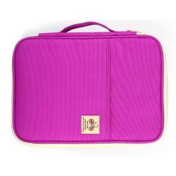 Office Supplies Multi-purpose Zipper Document Folder A4 Storage Bag Purple