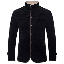 AOWOFS Men's Warm Coat Cotton Fur Collar Thick Winter Jacket