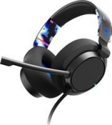 Skullcandy Slyr Pro Playstation Wired Over-ear Gaming Headset Black Blue Digi-hype