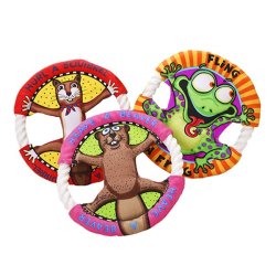 YANI-PT2 Pet Dog Cartoon Frisbee Molar Tooth Cleaning Dog Colorful Toys