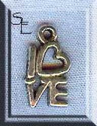 1 X Tibet Silver Love Charm Pendant