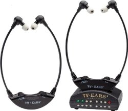Tv Ears Dual Digital Wireless Headset System Use 2 Headsets At Same Time Connects To Both Digital And Analog Tvs Tv Hearing Aid Device