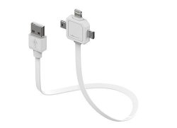 Allocacoc 9002 2.6 Ft. Power USB Cable White