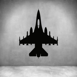 Fighter Plane - Matt Black L 780 X H 1000MM