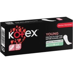 Kotex Young Slim Liners 18S