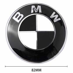 OSIRCAT Emblem for BMW Replacement Hood or Trunk Emblem Logo Front 82mm Rear 74mm For BMW E30 E36 E34 E60 E65 E38 X3 X5 X6 3-Series 5-Series 6-Series 7-Series 