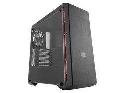 Masterbox MB600L Atx Sleek Brushed Black With Red Accent 1 X DVD Bay. MCB-B600L-KA5N-S00