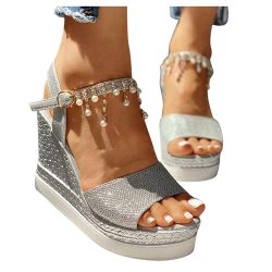 NIMIZIA Sandals for Women Casual Summer Open Toe Zipper Flat Sandals Strappy Fashion Thong Flip Flops