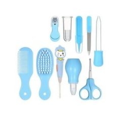 All In ONE10PCS Baby Grooming Healthcare Kit Infant Nursing Health Care Set - Blue