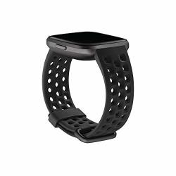 Fitbit Versa Family Accessory Band Official Fitbit Product Sport Black Large