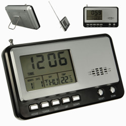 Xm-810 Lcd Digital Calendar Clock Portable Fm Radio Alarm Temperature Measureme