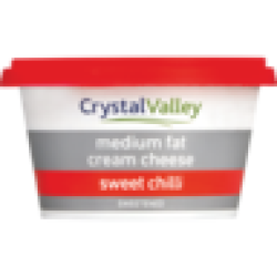 Crystal Valley Medium Fat Sweet Chilli Flavoured Cream Cheese 175G