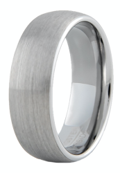 Tungsten Carbide Ring - Sand Silver