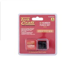 Tork Craft - Number Punch Set 5MM 0-9MM Black Finish - 6 Pack